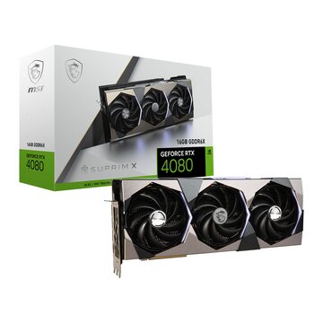 MSI GeForce RTX 4080 16GB SUPRIM X NVIDIA GDDR6X DLSS 3