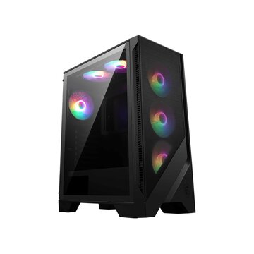 MSI MAG FORGE 120A AIRFLOW computer case Midi Tower Nero, Trasparente