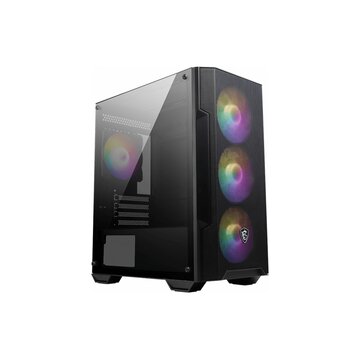 MSI MAG FORGE M100A computer case Micro Tower Nero, Trasparente