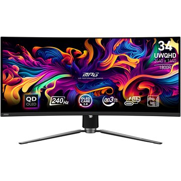 Mpg 341cqpx qd-oled monitor pc 86,4 cm (34