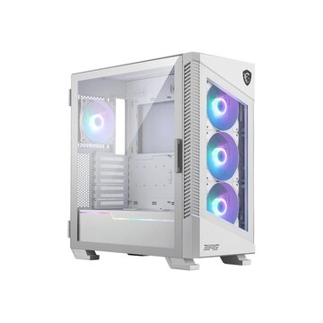 Mpg velox 100r white computer case midi tower bianco