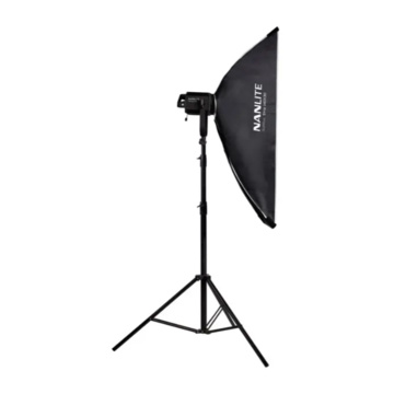 Nanlite Softbox Asimmetrico 110×45 Attacco Bowens Nero,Bianco