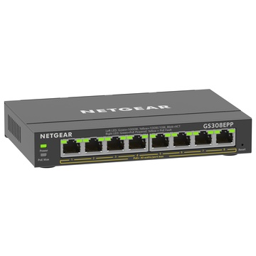 Gs308epp gestito l2/l3 gigabit poe nero