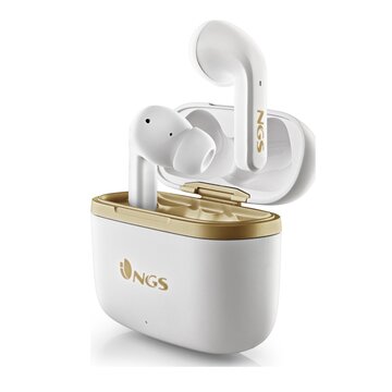 NGS ARTICA TROPHY Cuffie Wireless USB C Bluetooth Oro, Bianco