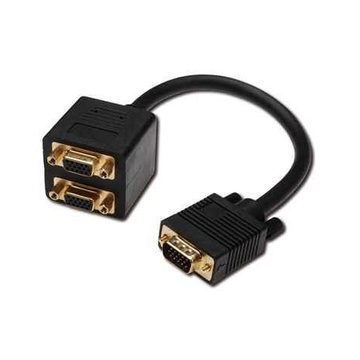 Nilox ITB MGAK513001 cavo di interfaccia e adattatore VGA 15 2xVGA 15 Nero