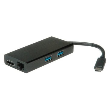 Nilox ITB ROS3251 hub di interfaccia USB 3.2 Gen 1 (3.1 Gen 1) Type-C 5000 Mbit/s Nero