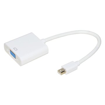 Nilox Link Accessori LKADAT14 cavo e adattatore video 0,15 m VGA (D-Sub) Mini DisplayPort Bianco