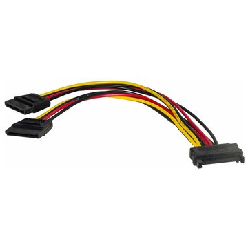 Nilox Link Accessori LKADAT83 cavo SATA 02 m SATA a 15 pin 2 x SATA a 15 pin Nero Rosso Giallo