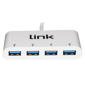 Nilox Link Accessori LKCCH01 Hub di interfaccia USB 3.2 Gen 1 Type-C 5000 Mbit/s Bianco