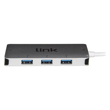 Link accessori lkcch02 hub di interfaccia usb 3.2 gen 2 c argento