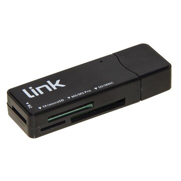 Nilox Link Accessori LKCCH04 Lettore di schede USB 3.2 Gen 1 (3.1 Gen 1) Type-A Nero