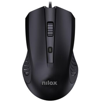 Ultron GameOne 2.0 Mouse USB Ottico 2400 DPI - Nero, 5 Tasti, Retroilluminazione Rossa