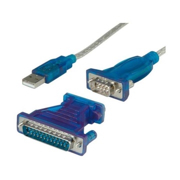 Nilox NX080500103 cavo di interfaccia e adattatore USB 1.1 A DB9/DB25 Blu