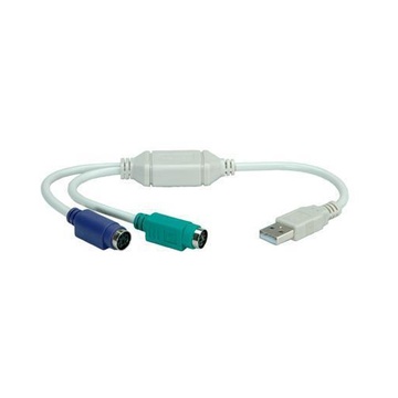 Nilox NX120200103 cavo di interfaccia e adattatore PS/2 USB Bianco