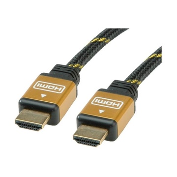 Nilox ROLINE 11.04.5508 cavo HDMI 15 m HDMI tipo A (Standard) Nero, Oro