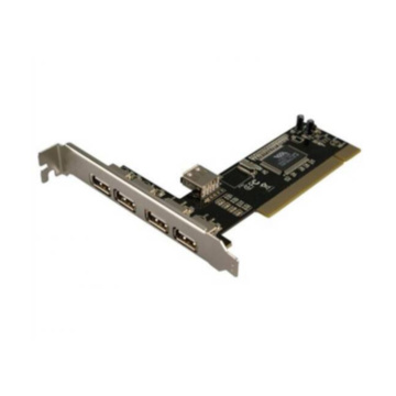Nilox Scheda PCI USB 2.0 4+1, 480 Mbps