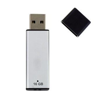 Nilox U2NIL16PPL002 16 GB USB A 2.0 Nero, Argento