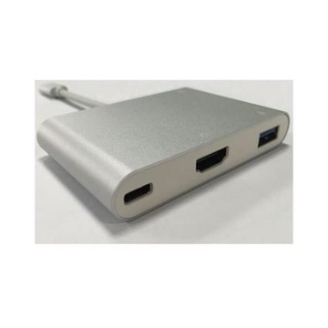 Nilox USB Type-C - HDMI/USB 3.0/USB 2.0 M/F HDMI/USB 3.0/USB 2.0 Argento