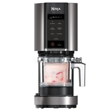 Ninja CREAMi Gelatiera, macchina per gelato e dessert congelati, 1,4 l, 3 vasetti, 7 programmi, per gelati, sorbetti, frullati, frappè NC300EU