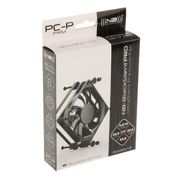 Blacksilentpro pc-p case per computer ventilatore 8 cm nero