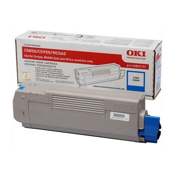 OKI 43865723 Toner Original Ciano