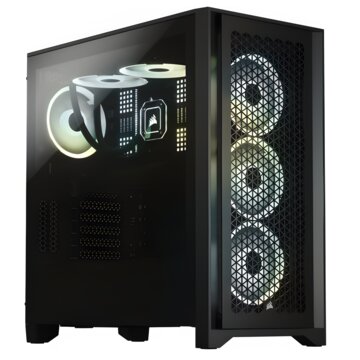 Ollo Computers G2 Black Corsair - Nvidia RTX 5070, Ryzen 7800X3D , 32GB RAM DDR5 WIFI, Dissipatore con display LCD