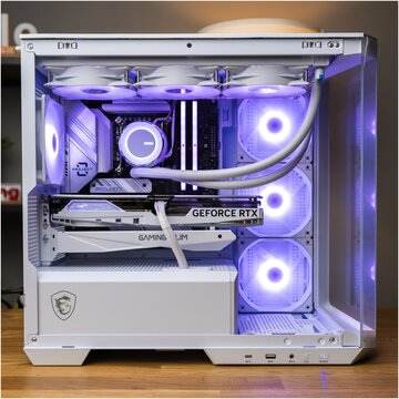 Ollo Computers G2 Project Zero - Nvidia RTX 5070Ti - Intel i7 14° gen - 32GB DDR5 - SSD 1TB White - Powered By MSI