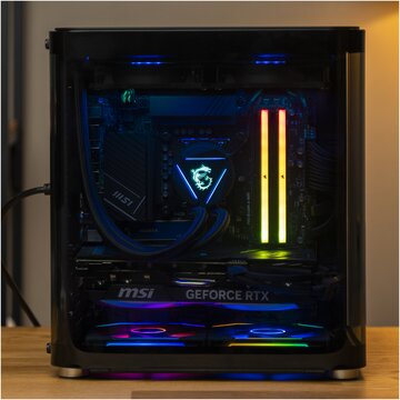 Ollo Computers G3 CREA Cubo i5 12° RTX 4060Ti 32GB RAM DDR5 Dissipatore 240 a Liquido nero