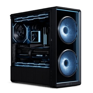 Ollo Computers G3 Mirror Black - NVIDIA GeForce RTX 5080, Ryzen 9800X3D, 32GB RAM 6000Mhz CL30, 1TB NVME, Dissipatore e Raffreddamento Lian Li con DISPLAY