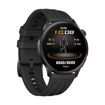 Watch s, display amoled 1.46'', bluetooth 5.2 ble, gps, nfc, doppio proc.qualcomm, ric.rapida 0-100% 90min, 96h di autonomia, rom 4gb [versione italiana], phantom black