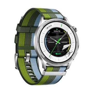 Watch s, display amoled 1.46'', bluetooth 5.2 ble, gps, nfc, doppio proc.qualcomm, ric.rapida 0-100% 90min, 96h di autonomia, rom 4gb [versione italiana], silver gleam