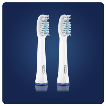 Oral-B Sensitive 80334588 testina per spazzolino 2 pz Bianco