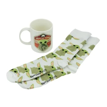 Paladone THE CHILD MUG AND SOCKS SET Tazza Verde, Multicolore, Bianco Universale 1 pz