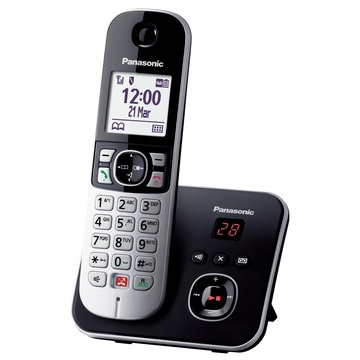 Panasonic KX-TG6861 Telefono DECT Nero, Grigio