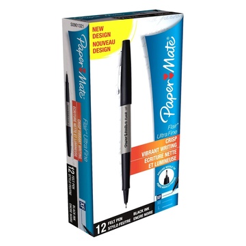 Papermate S0901321 Penna tecnica Nero Extra sottile 12 pezzi