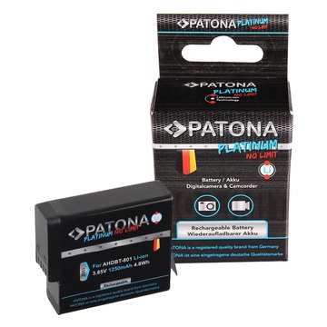 Patona Batteria per GoPro Hero 8/7/6/5 3.85 V 1250 mAh