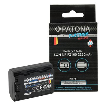 Patona Batteria NP-FZ100 Platinum con porta USB-C