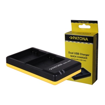 Patona Caricabatterie DUAL-USB per Nikon
