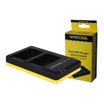 Patona Caricabatterie DUAL USB per Sony NP-FW50