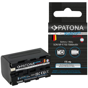 Patona NP-F750 Platinum 7.2 V 4400 mAh con porta USB-C