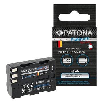 Patona Platinum EN-EL3e con porta USB-C