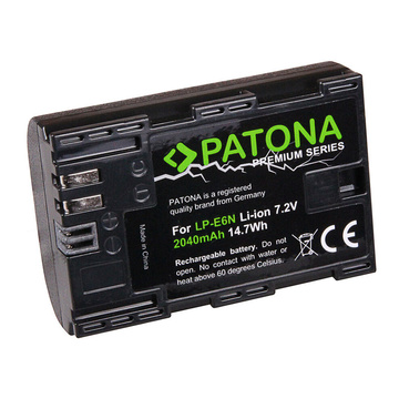 Premium batteria per canon lp-e6n