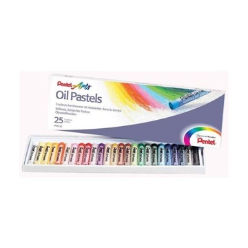 Pentel 0100525 pastello Oil pastel Multicolore 25 pezzo(i)