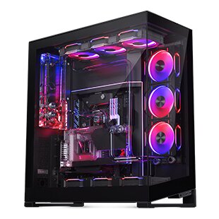 Nv series nv7 e-atx, vetro temperato, d-rgb - nero