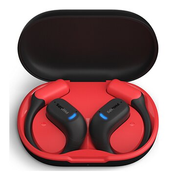 6000 series taa6709bk/00 cuffia e auricolare true wireless stereo (tws) a clip sport bluetooth nero, rosso