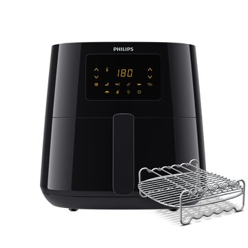 Philips Essential Airfryer XL HD9270/96 da 6,2 l e 1,2 kg con tecnologia Rapid Air + Accessorio cottura doppio livello