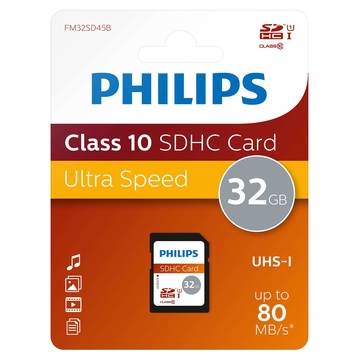 Philips FM32SD45B/10 32 GB SDHC Classe 10 UHS-I