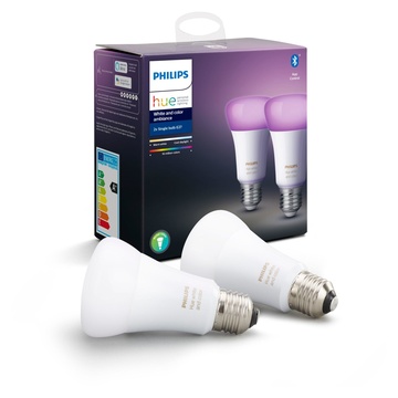 Philips Hue White and Color ambiance E27 - confezione da 2