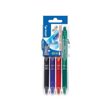 Pilot FriXion Ball Clicker 0.7 Nero, Blu, Verde, Rosso 4 pz