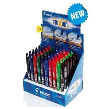 Pilot FriXion Ball Nero, Blu, Marrone, Verde, Arancione, Rosa, Porpora, Rosso 60 pz